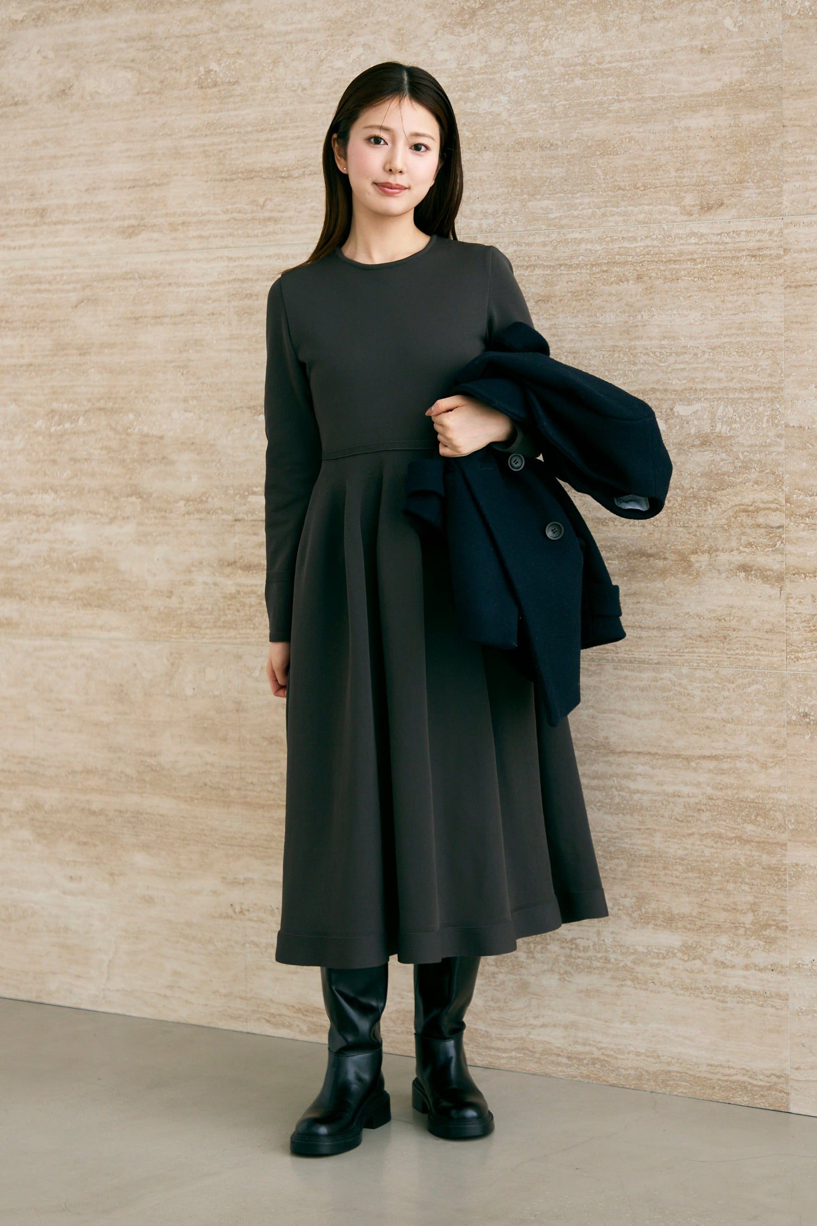 定価38,500円【Audire】Christina knit dress 黒 Christina knit dress (Black) – Audire