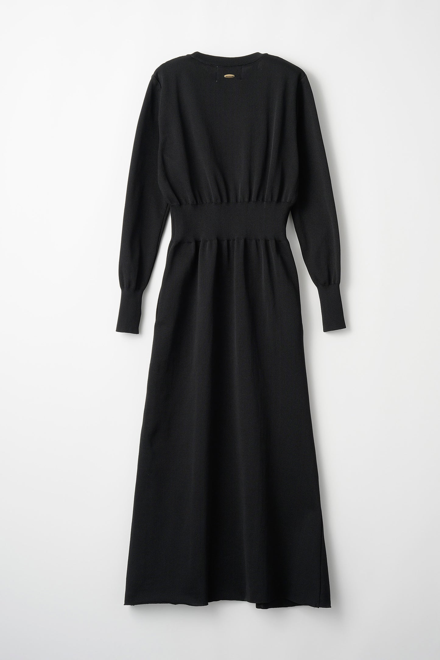Elastic knit dress (Black)