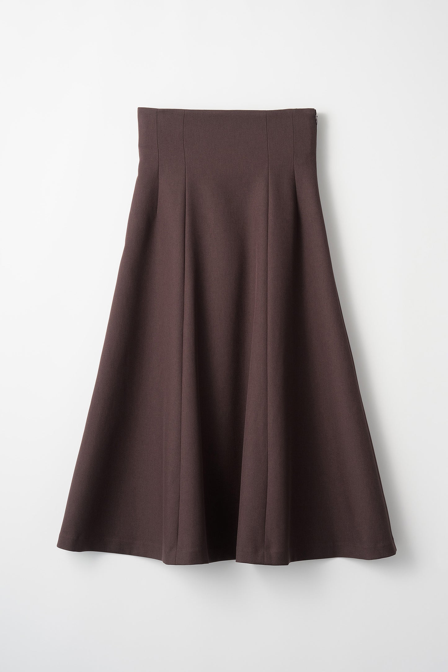 Noble short jacket & Noble high-waist skirt (Dark brown)