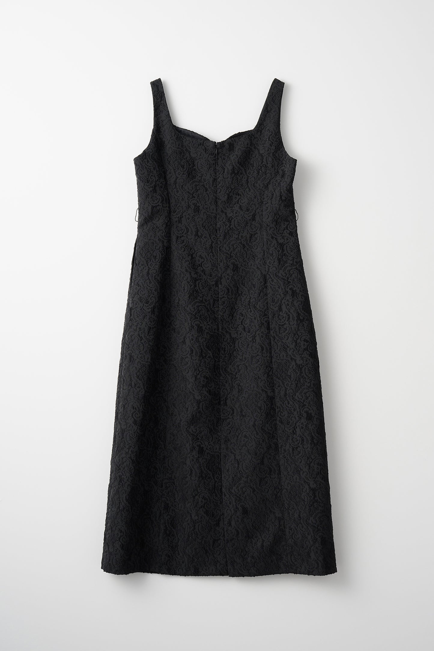 Jacquard jumper skirt (Black flower)