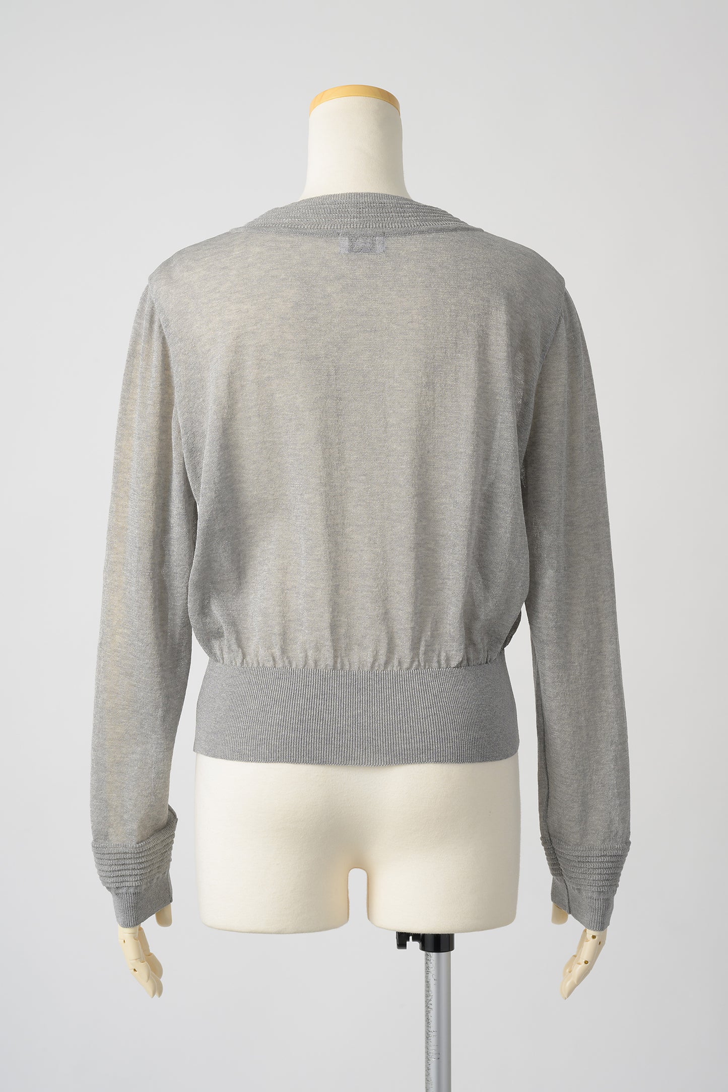 Slight glitter sheer cardigan (Light gray)