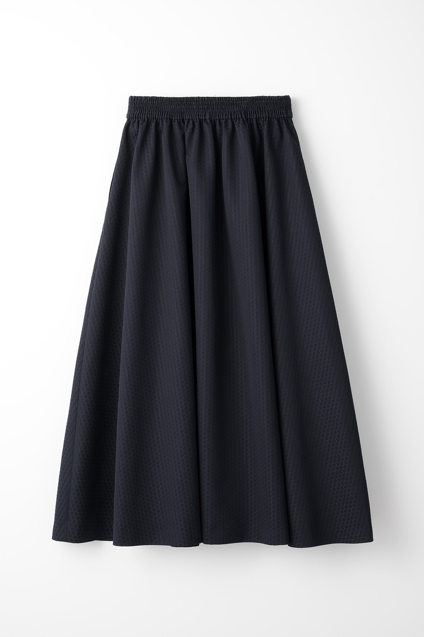 Blooming jacquard skirt(Navy)