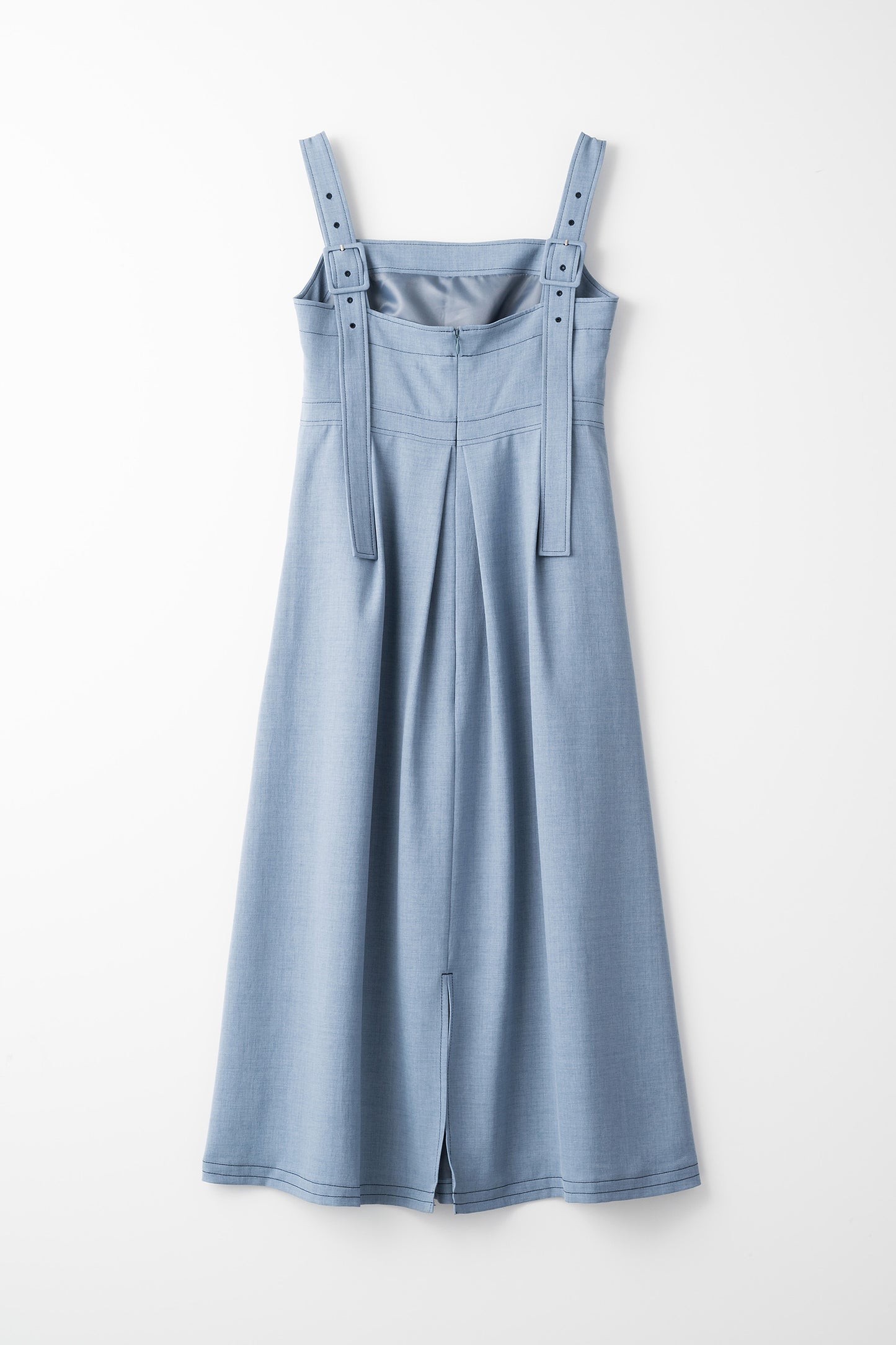Classic belt one piece(Light blue)
