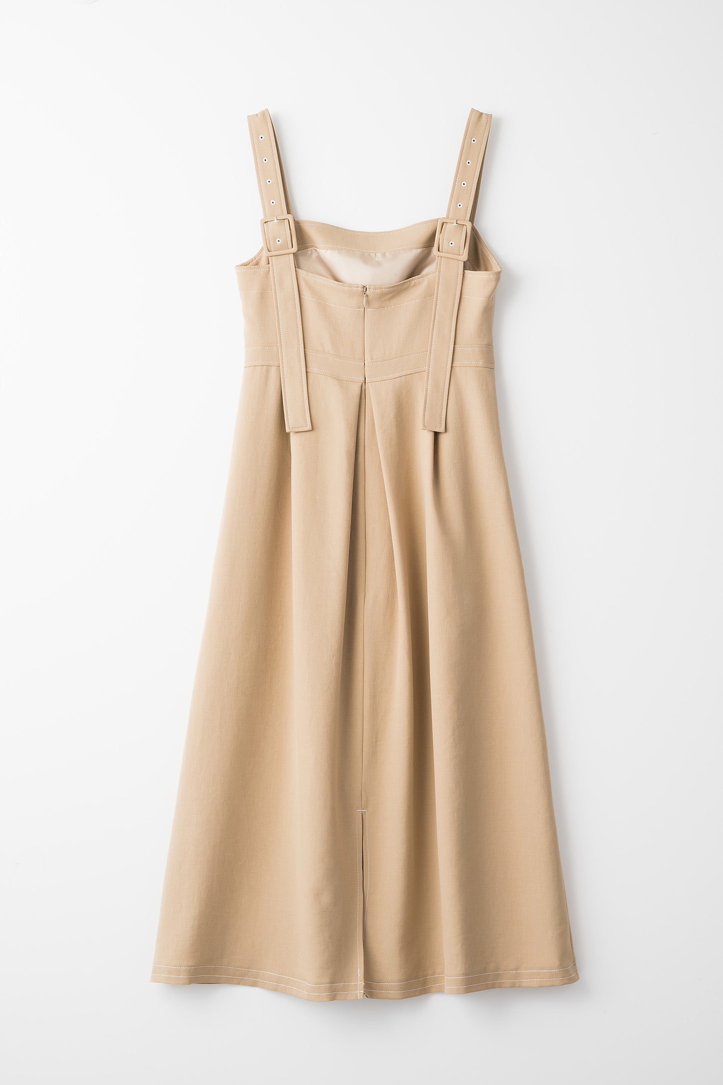 Classic belt one piece (Beige)