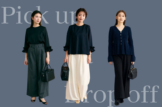 お稽古ネイビー、送迎ネイビー