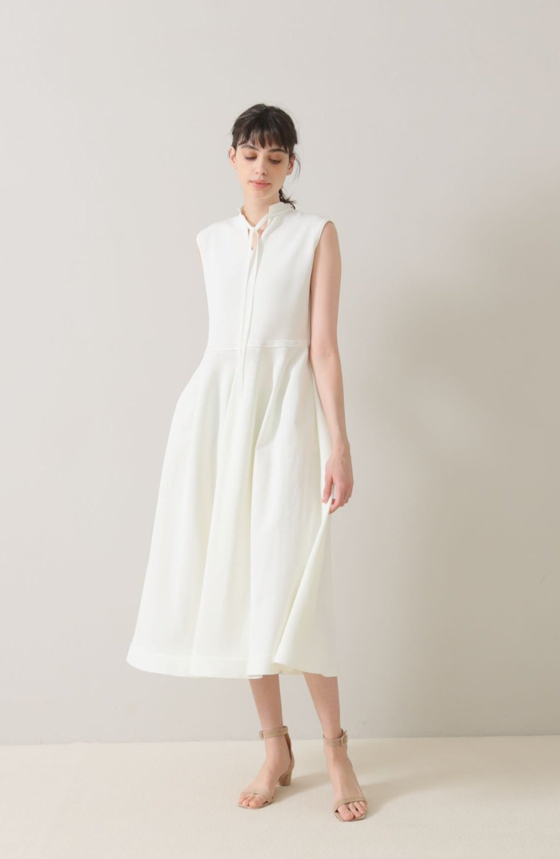Milly knit dress (White) – Audire