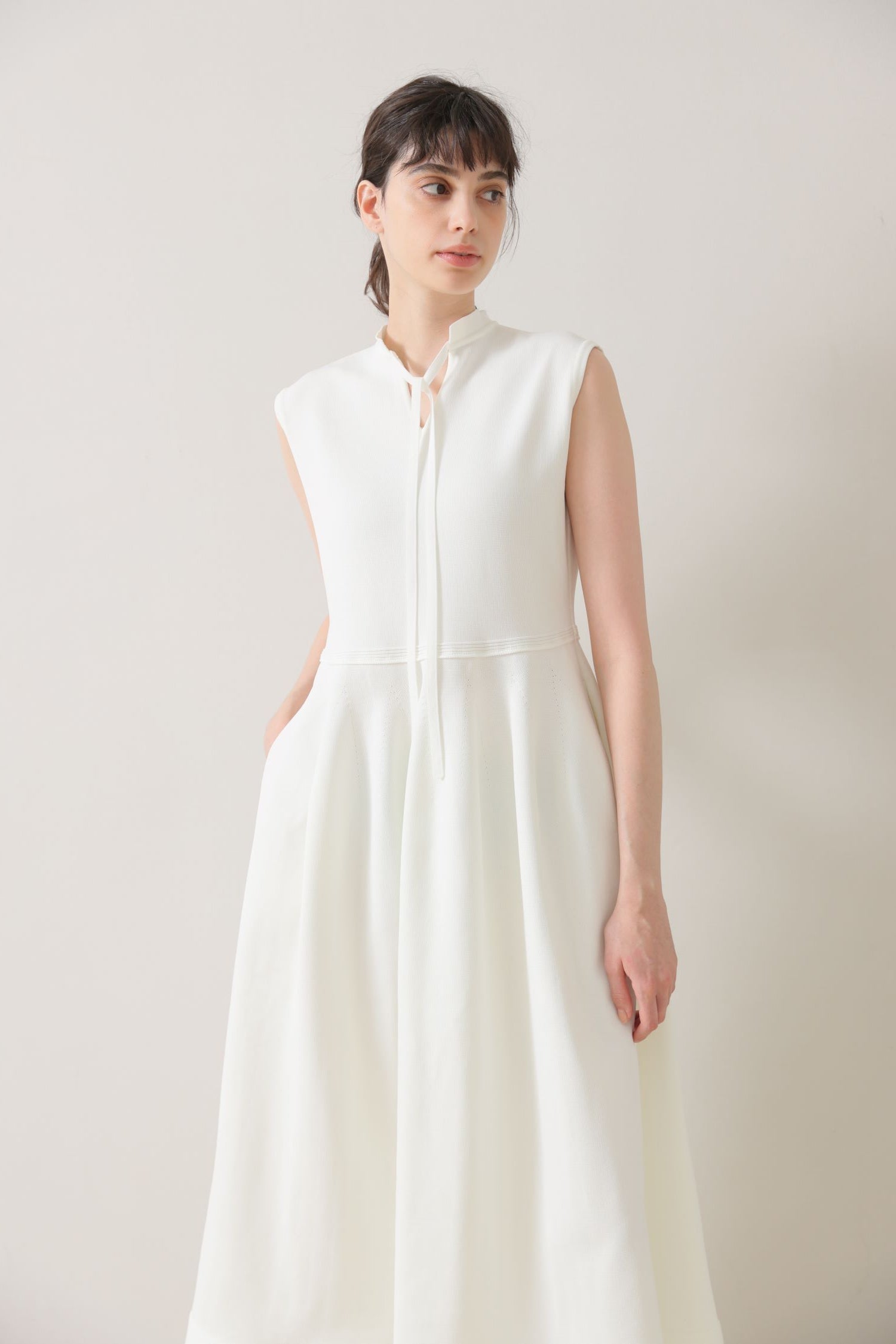 Milly knit dress (White)