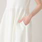 Milly knit dress (White)