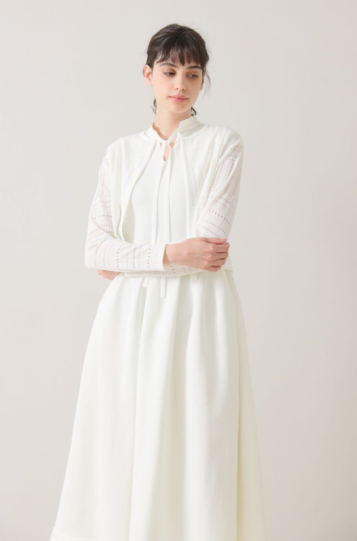 Milly knit dress (White)