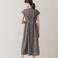 Waist tuck dress (Dark gray)
