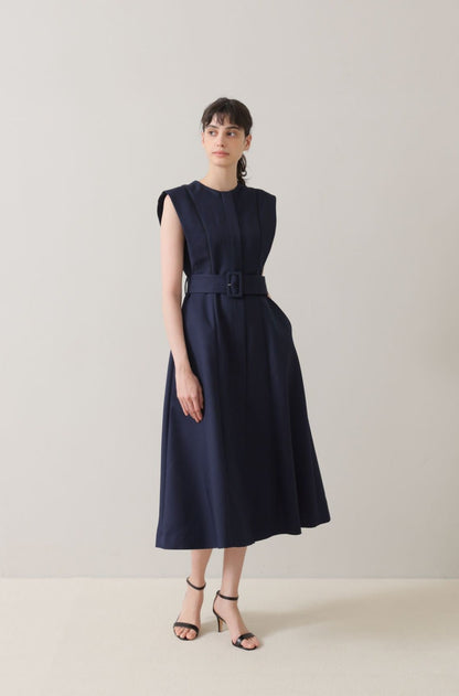 Palace cape dress (Navy)