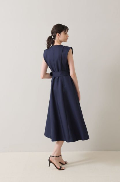 Palace cape dress (Navy)