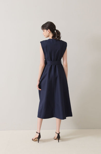 Palace cape dress (Navy)