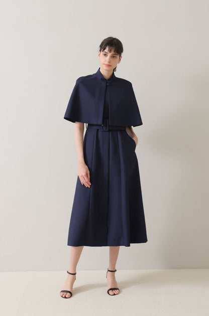 Palace cape dress (Navy)