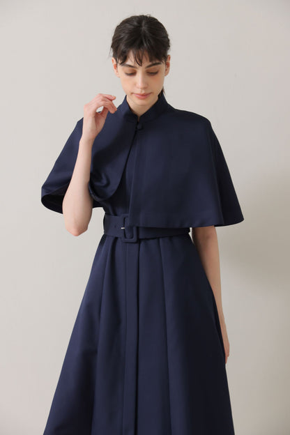 Palace cape dress (Navy)