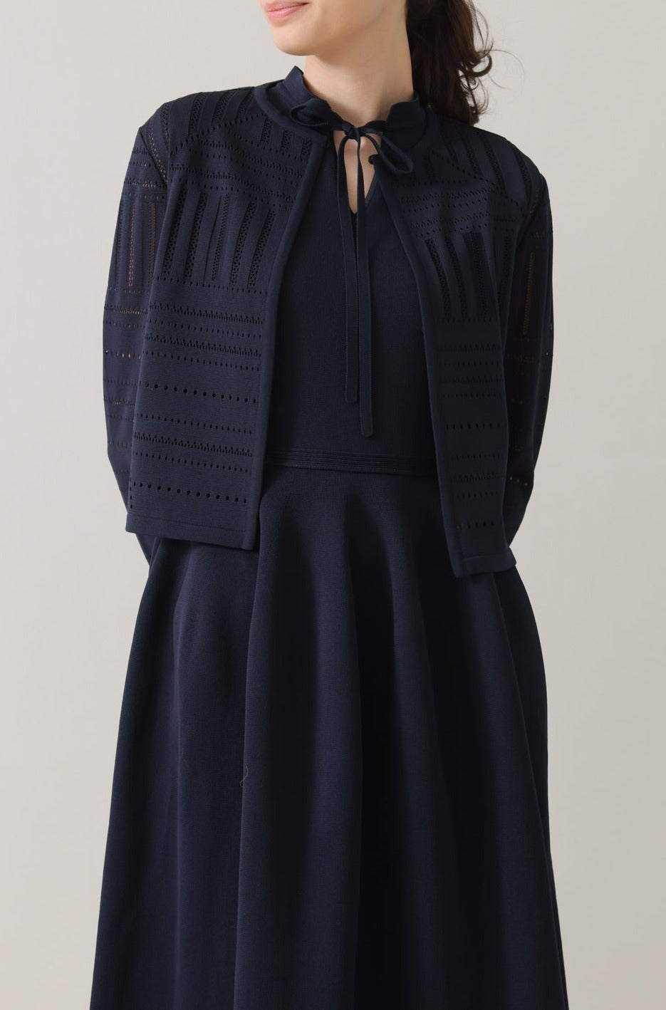 Milly knit cardigan (Navy)