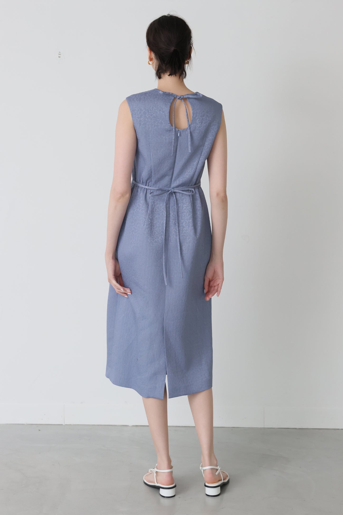 Everywhere jacquard dress (Blue gray)