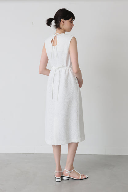 Everywhere jacquard dress (White/Flower)