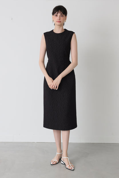 Everywhere jacquard dress (Black/Flower)