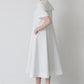 Comfort sailor-collar dress (White)