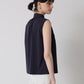 Origami no-sleeve tops (Navy)