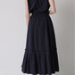 Origami tiered skirt (Navy)