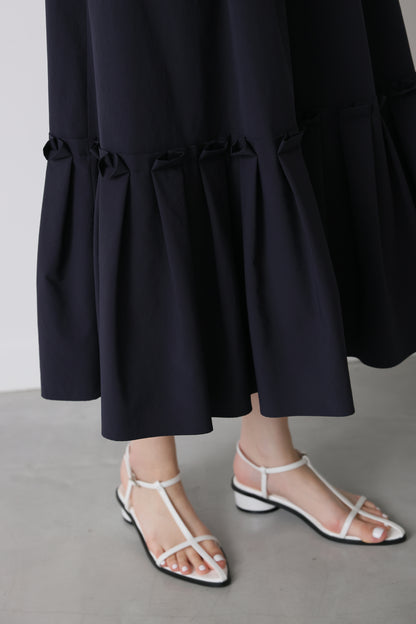 Origami tiered skirt (Navy)