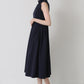 Tears cut-work dress (Navy)