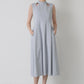 Tears cut-work dress (Blue gray)