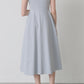 Tears cut-work dress (Blue gray)