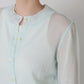 Slight glitter sheer cardigan (Mist blue)