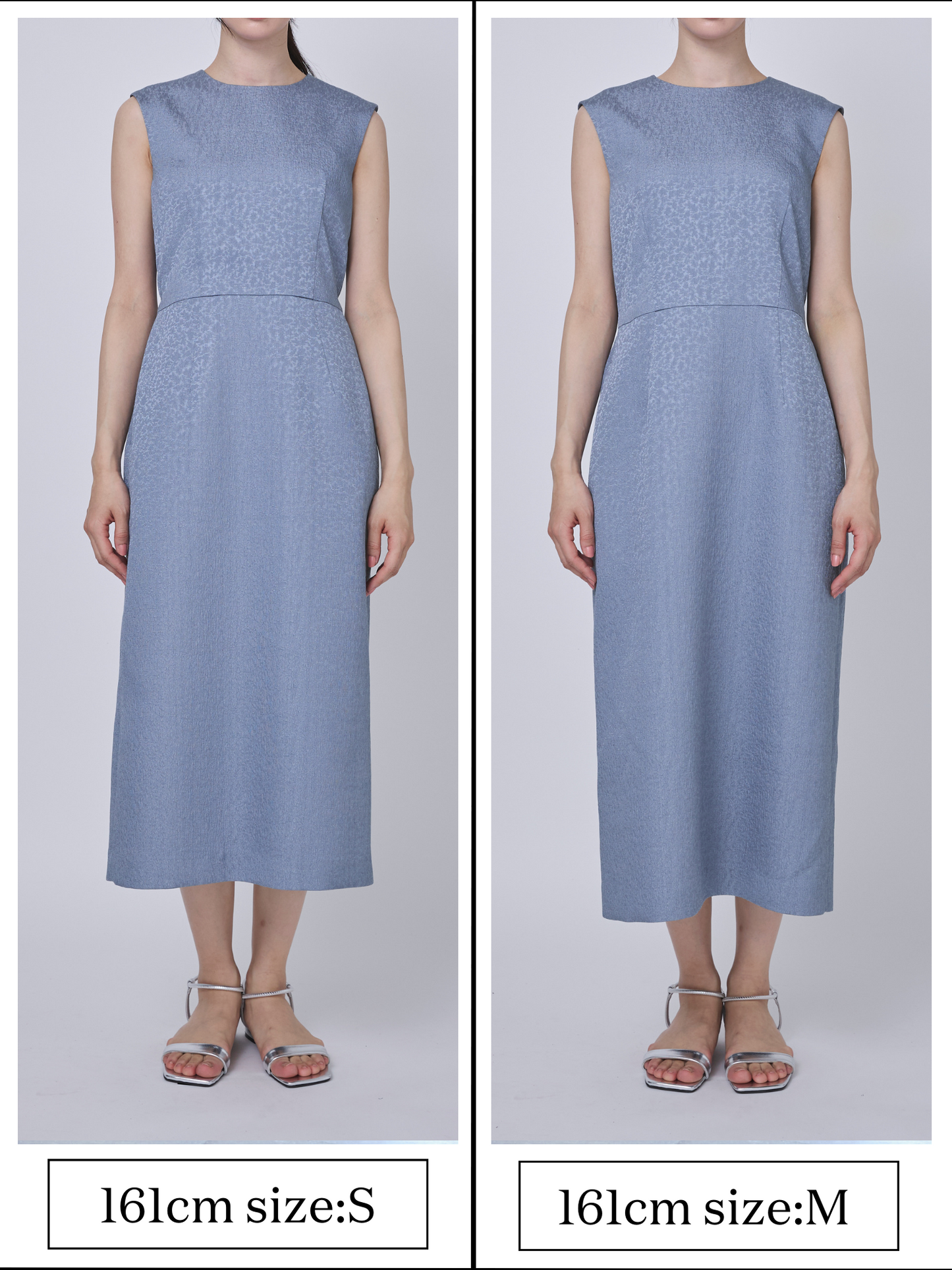 Everywhere jacquard dress (Blue gray)