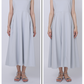 Tears cut-work dress (Blue gray)