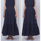 Origami tiered skirt (Navy)