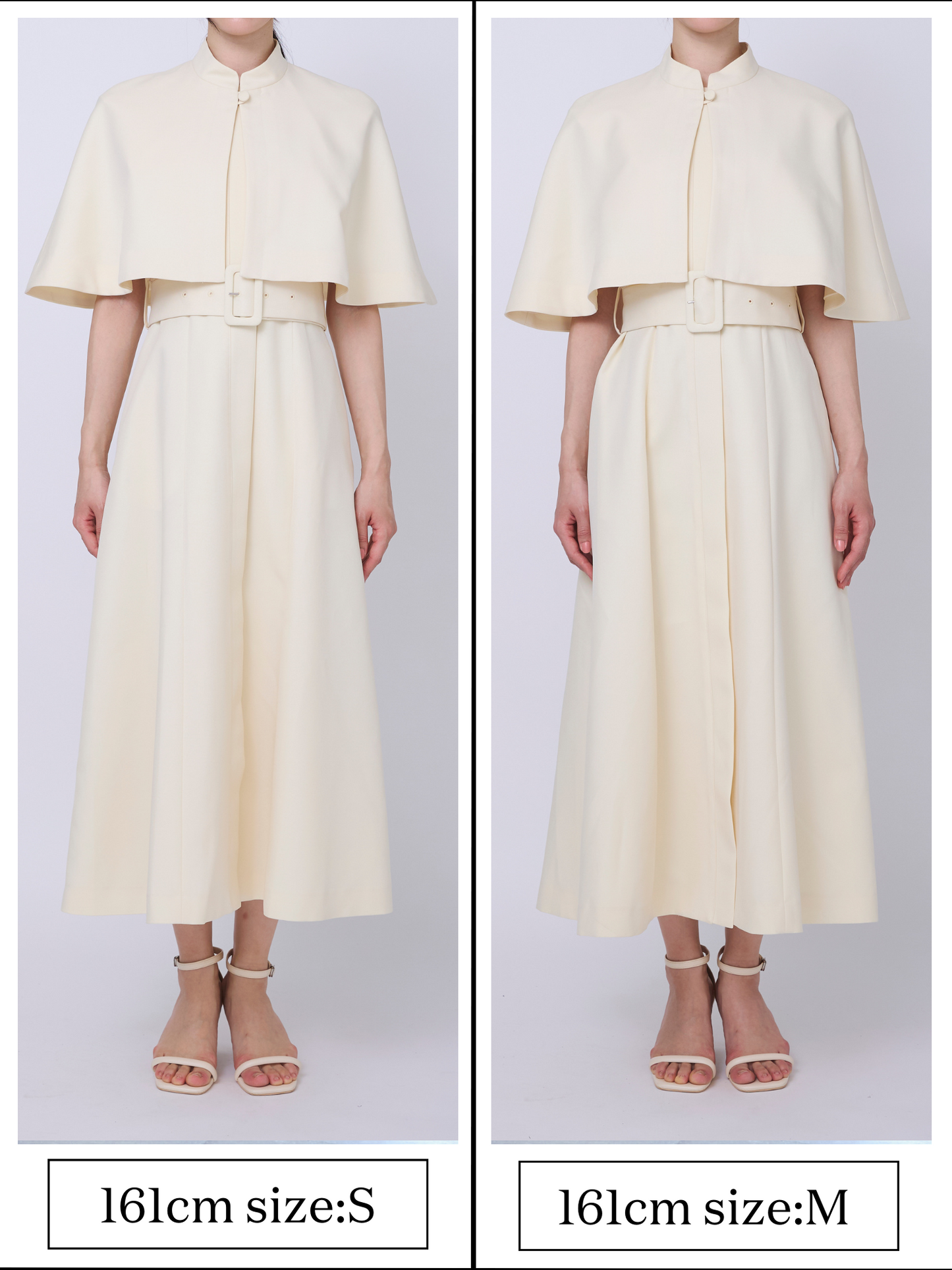 Palace cape dress (Butter)