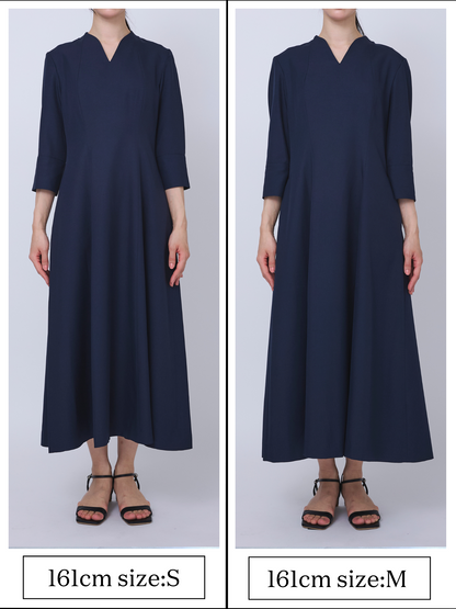 Catherine flare dress (Navy)