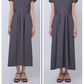 Waist tuck dress (Dark gray)