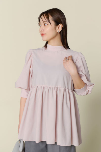 Audire switch blouse ピンクベージュ Audire switch blouse (Pink beige)