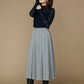 Gentle pleated skirt (Light gray)