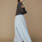 Blooming jacquard skirt (Blue gray)