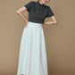 Blooming jacquard skirt (White/dot)