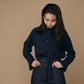 Double collar dress shirt (Navy)