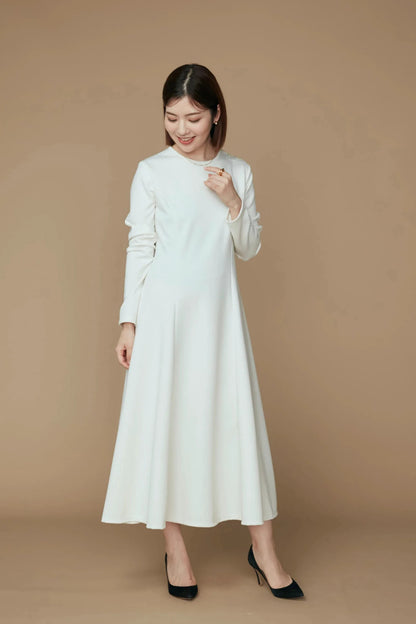 Daily jersey dress (Ivory)