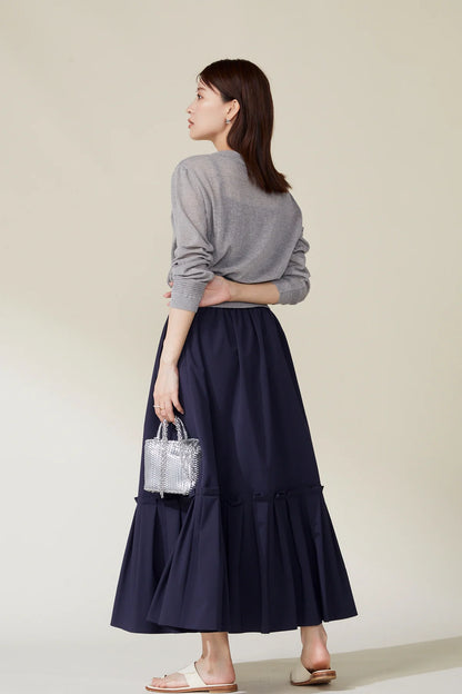 Slight glitter sheer cardigan (Light gray)