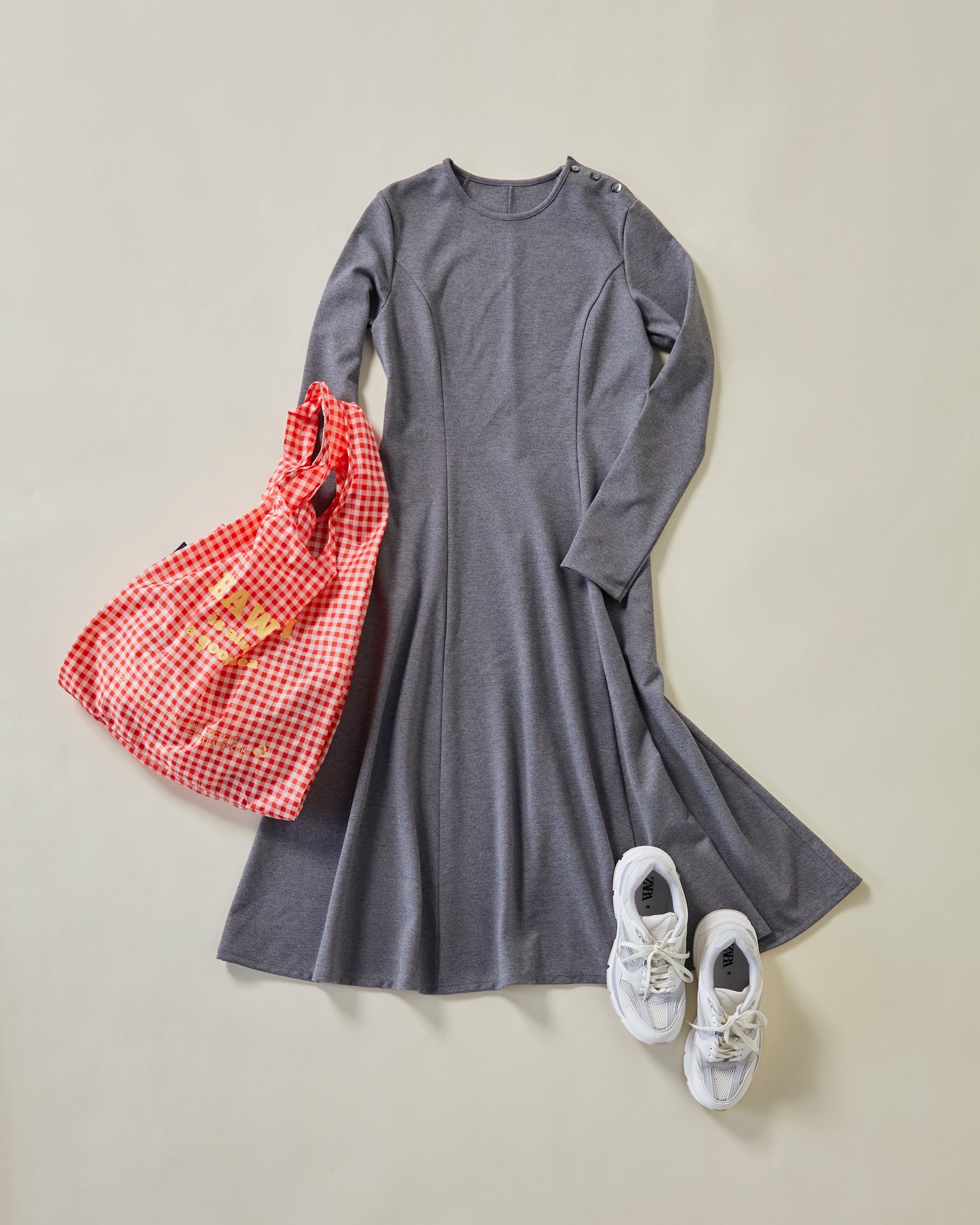 Daily jersey dress (Heather gray)