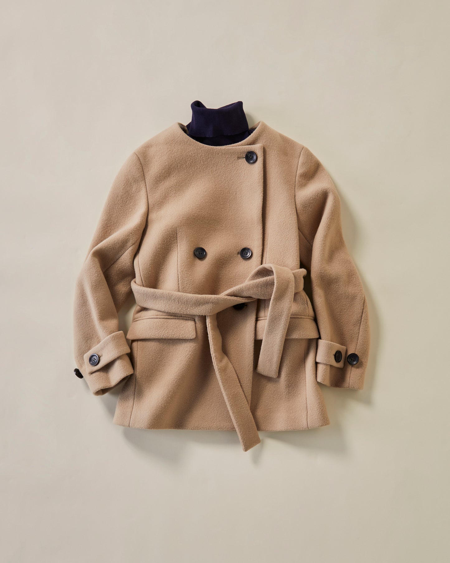 Audire melton coat (Camel)