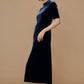 Restaurant velours dress (Navy)