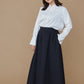 Blooming jacquard skirt (Black/dot)