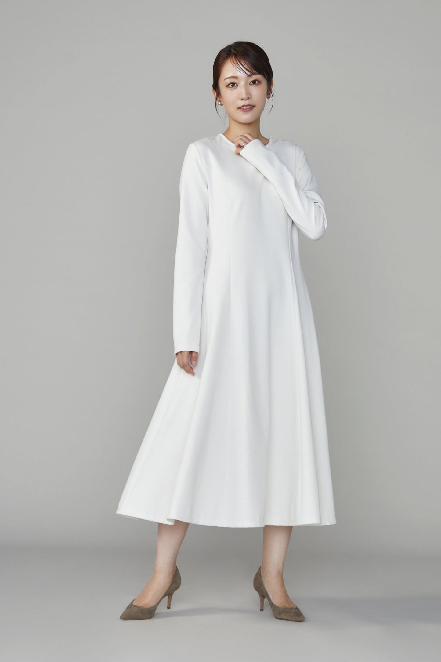 Daily jersey dress (Ivory)