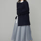 Gentle pleated skirt (Light gray)